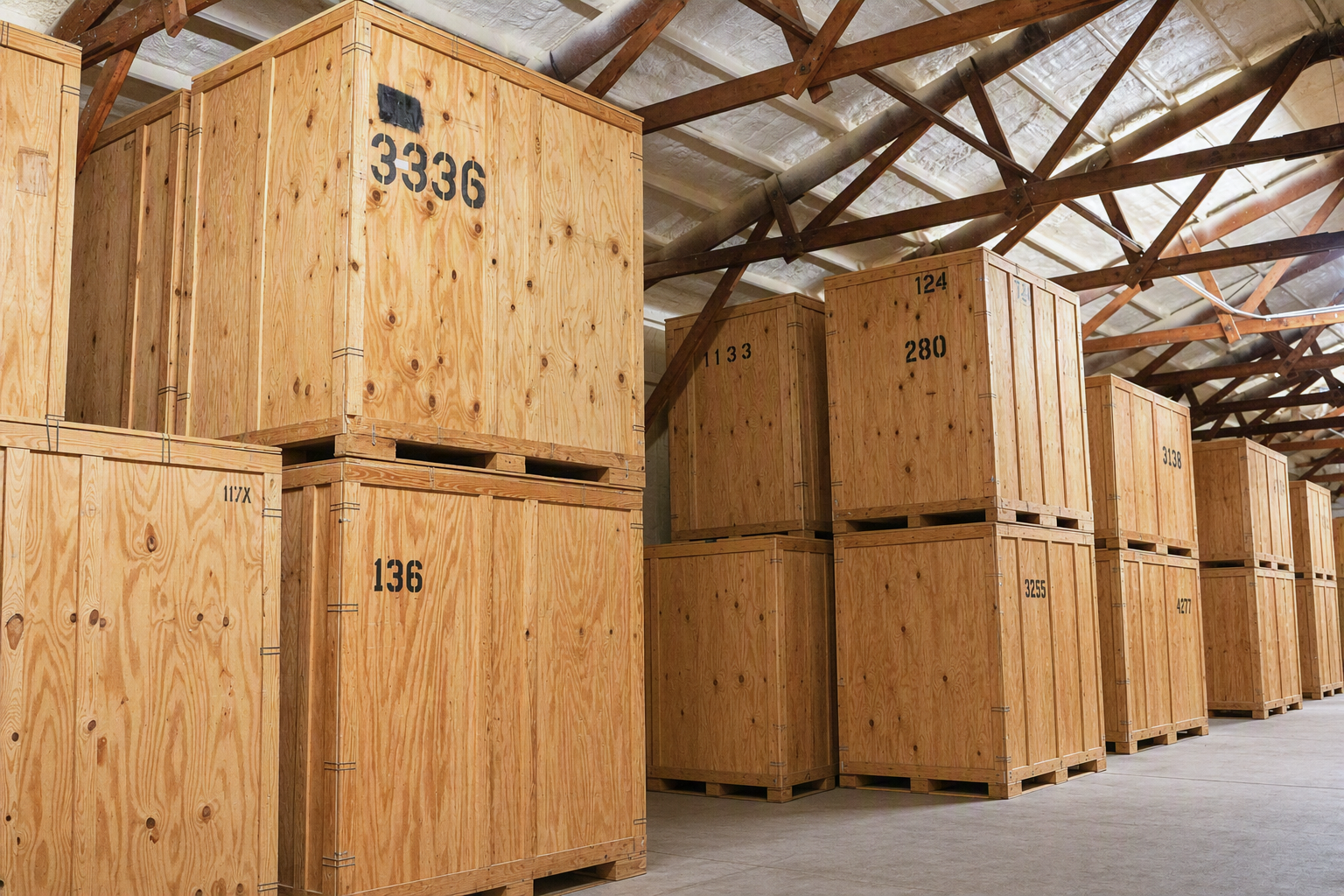 Climate-controlled storage vaults in the R&R Moving warehouse